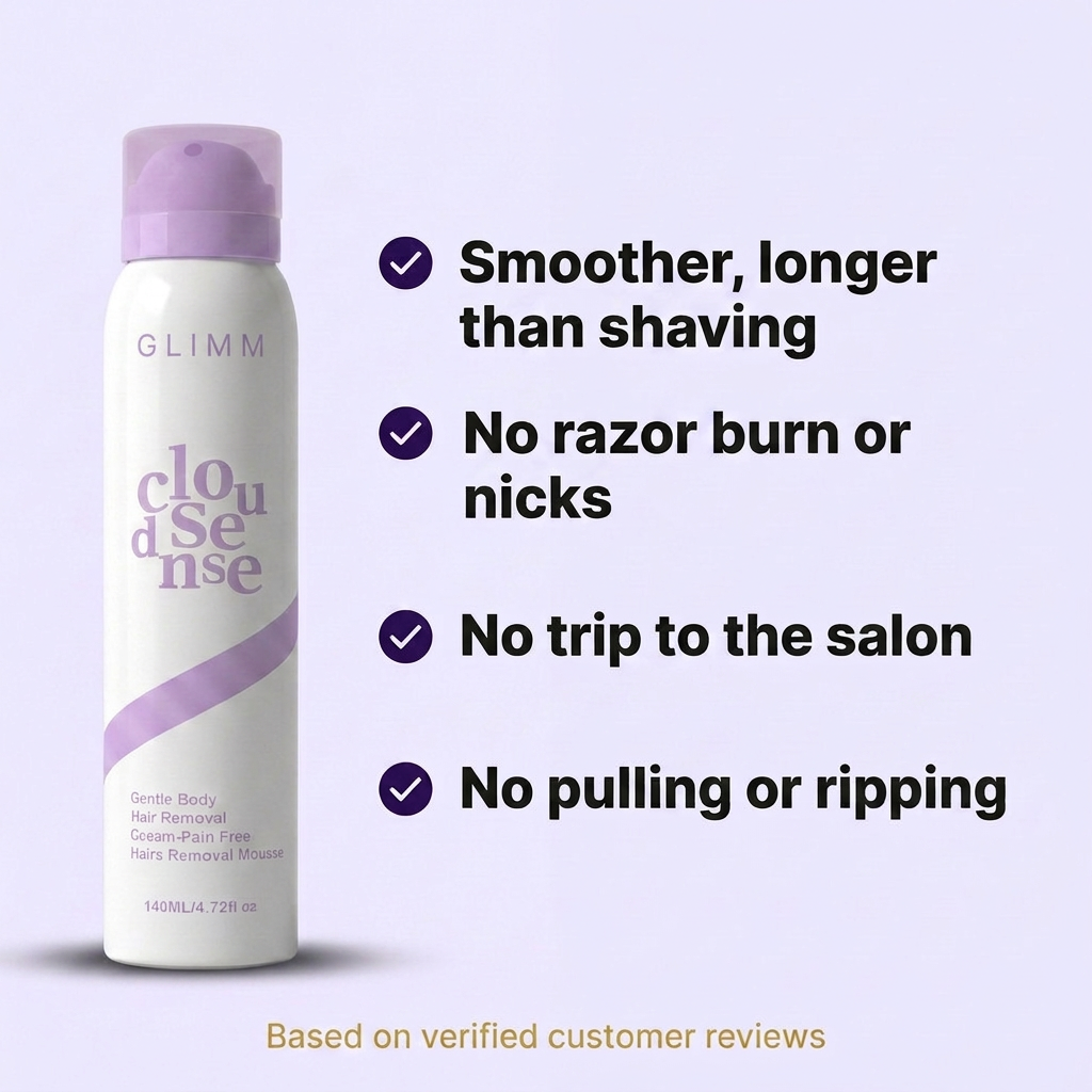 GLIMM - Smooth Skin in 10 Minutes, Pain-Free Mousse