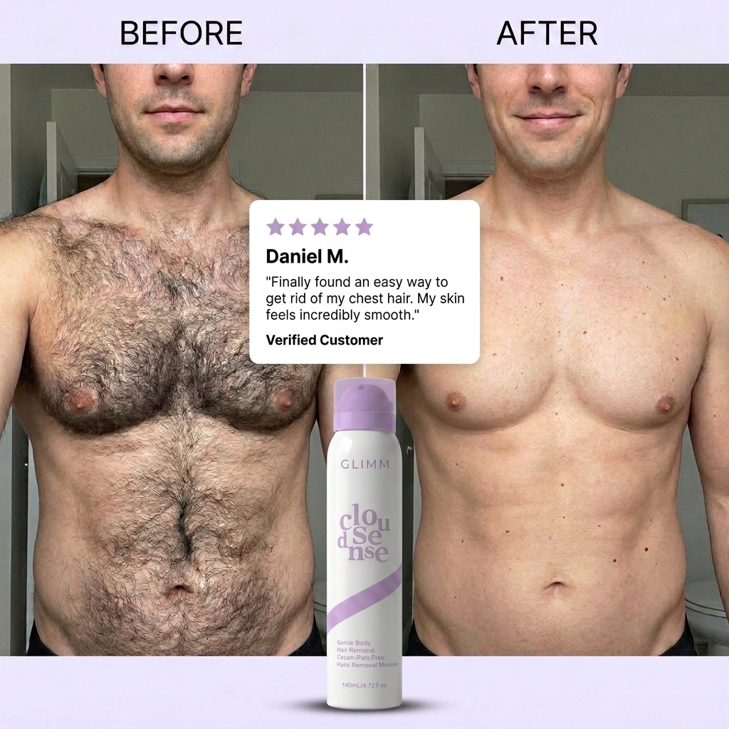 GLIMM - Smooth Skin in 10 Minutes, Pain-Free Mousse